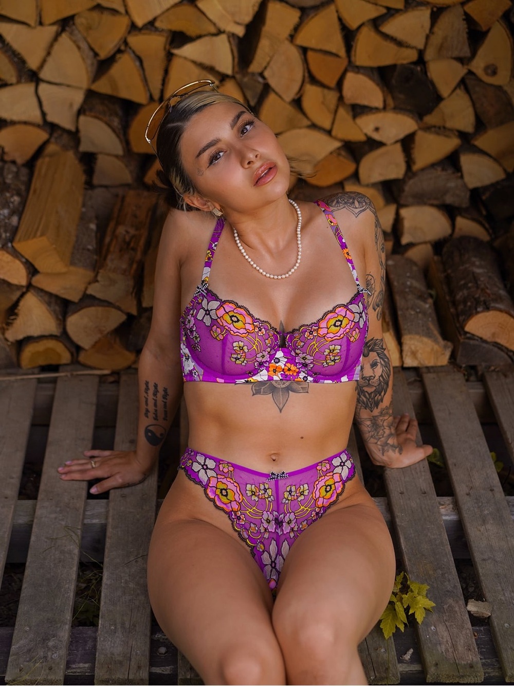 Savage X Fenty MOD POPPY UNLINED LACE BALCONETTE BRA